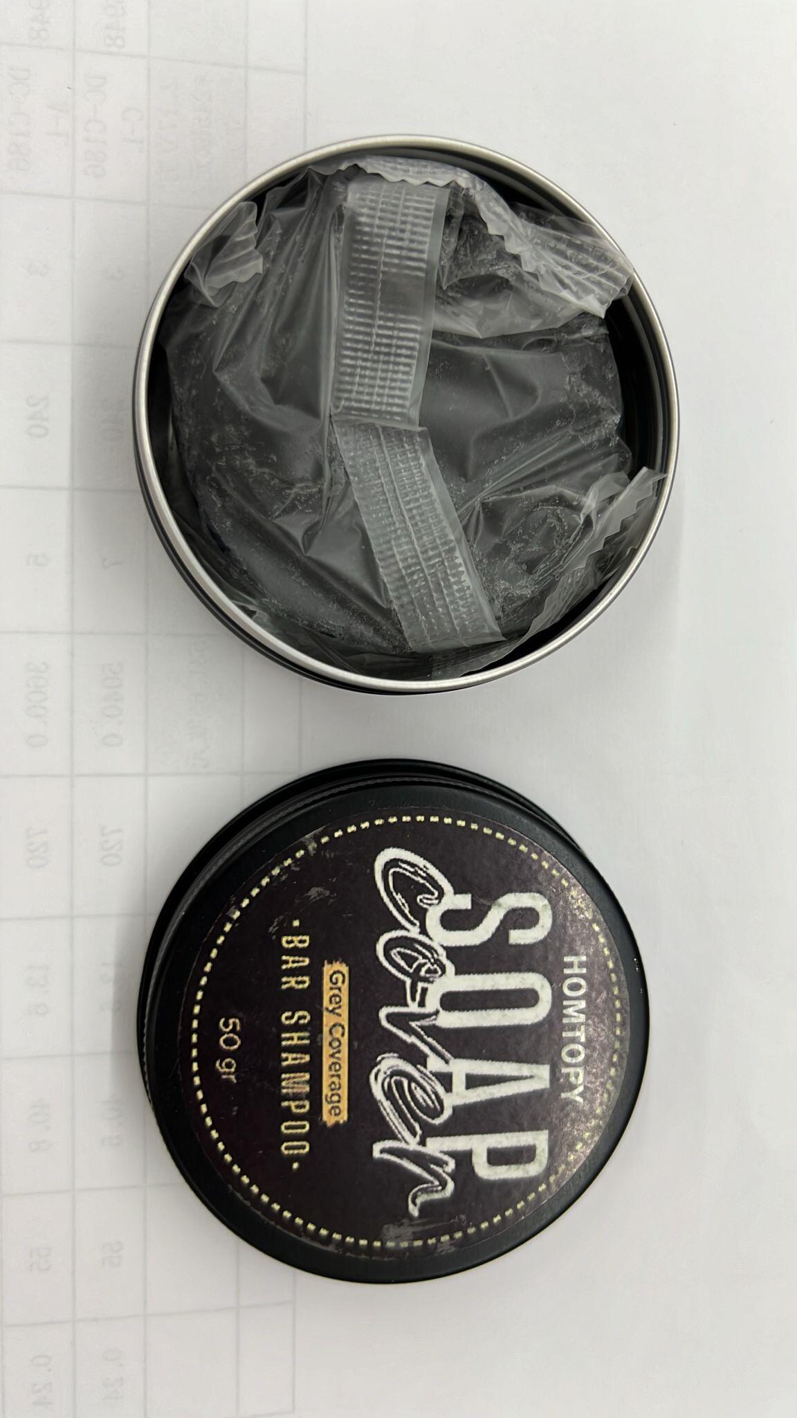 Natural Anti-Gray Hair Bar Soap for Hair, Beard and Eyebrows