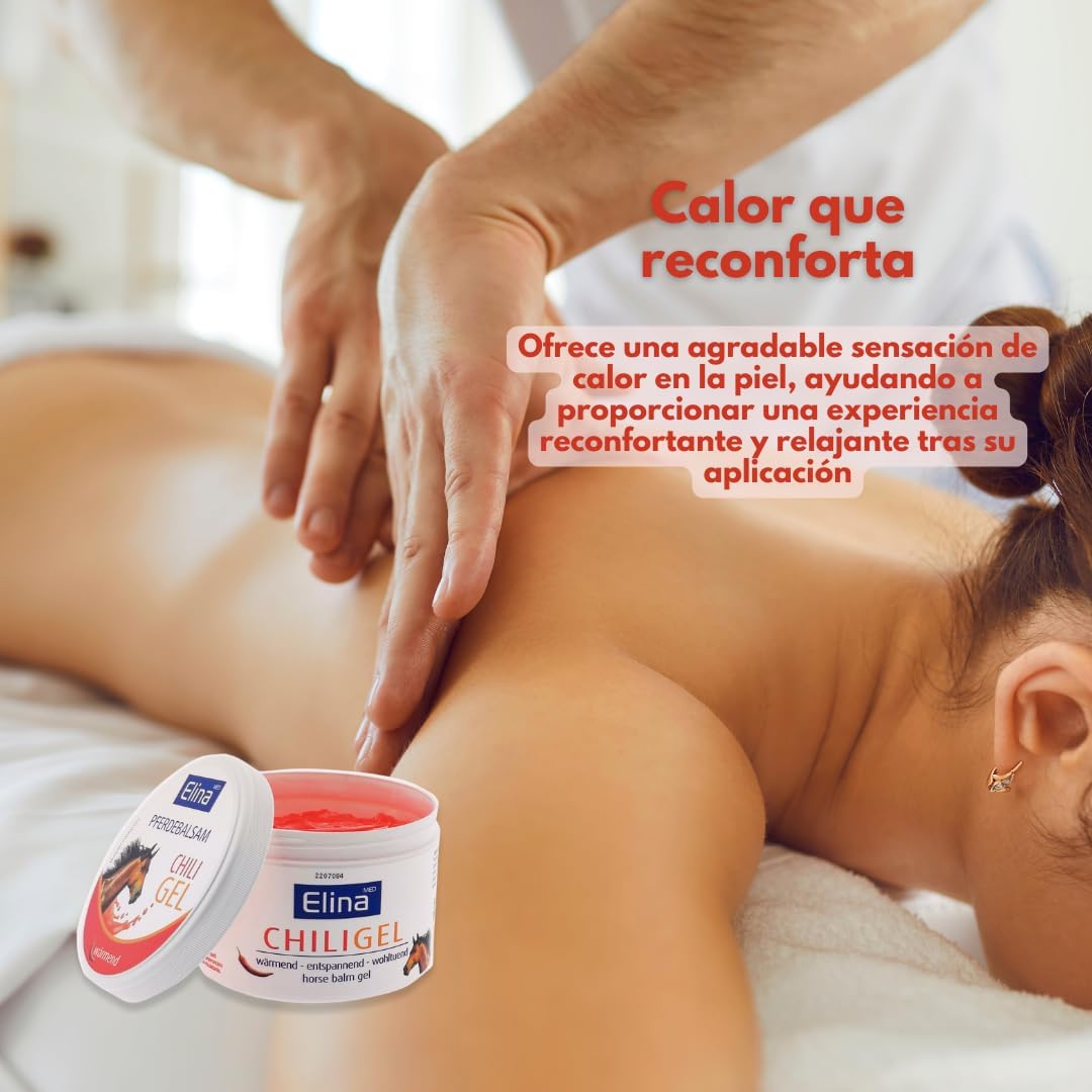 Bálsamo de Caballo Efecto Calor - Gel Árnica - Crema Antiinflamatoria de Elina - 500 ml