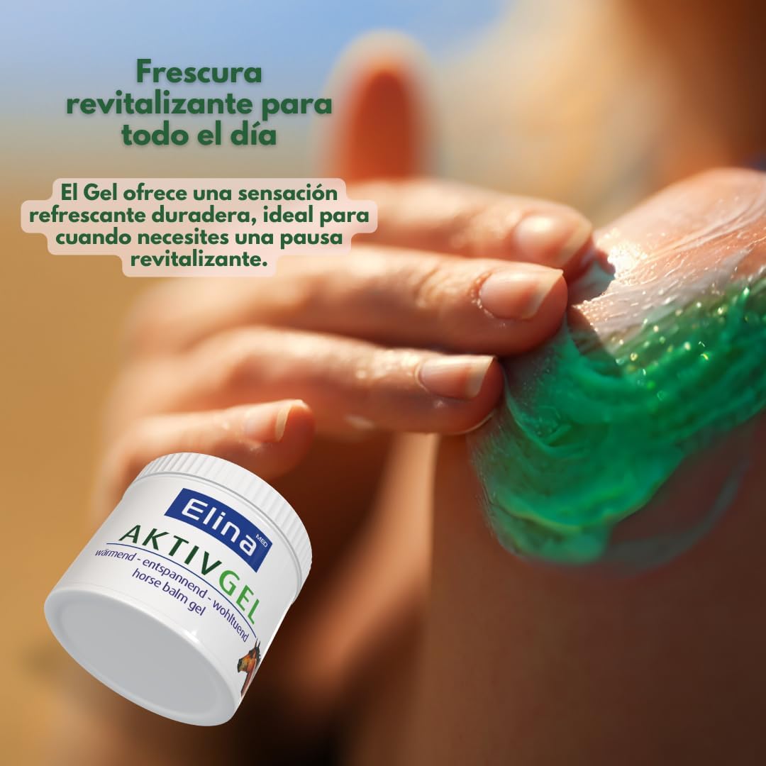 Bálsamo de Caballo Efecto Frio - Gel Árnica - Crema Antiinflamatoria de Elina - 500 ml