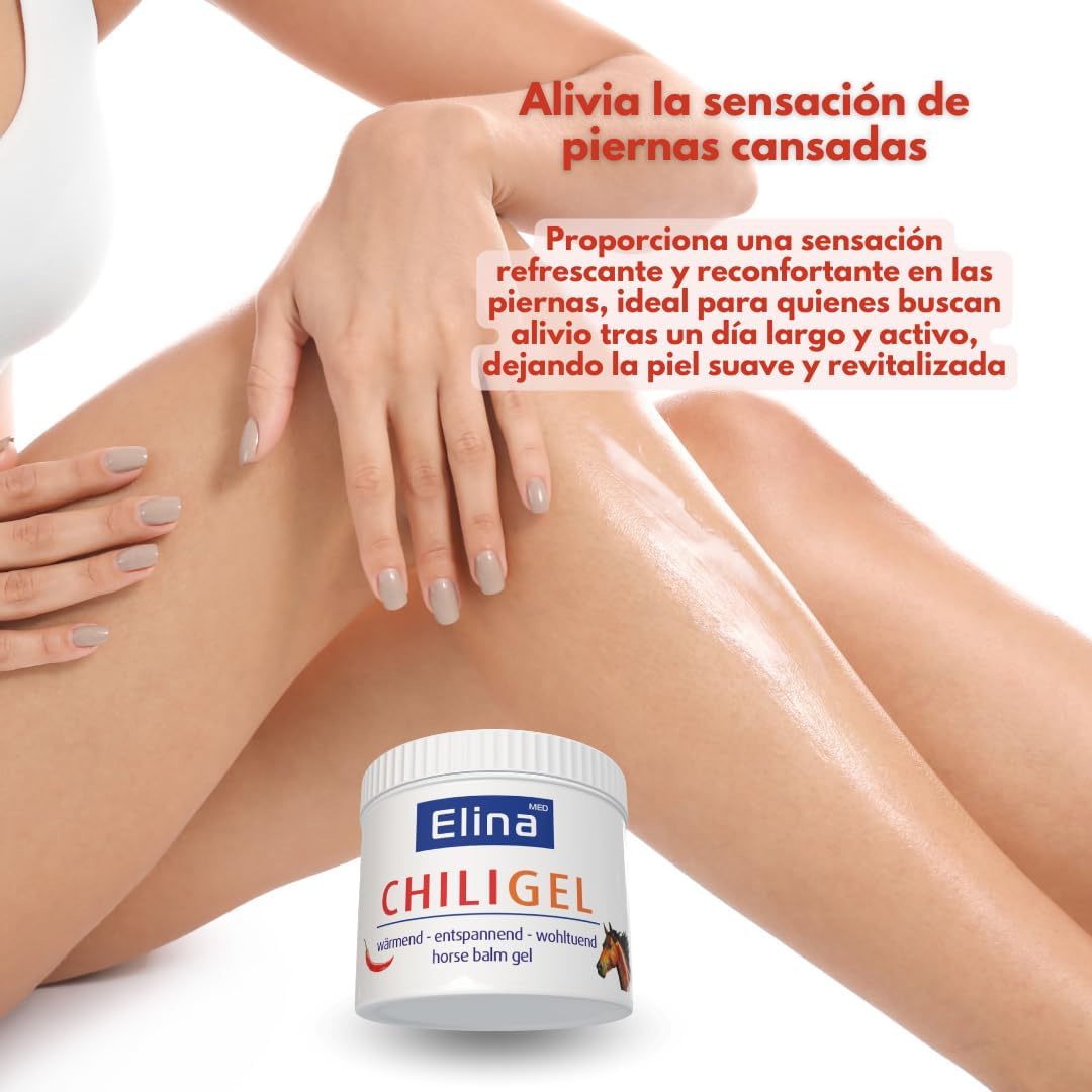 Bálsamo de Caballo Efecto Calor - Gel Árnica - Crema Antiinflamatoria de Elina - 500 ml