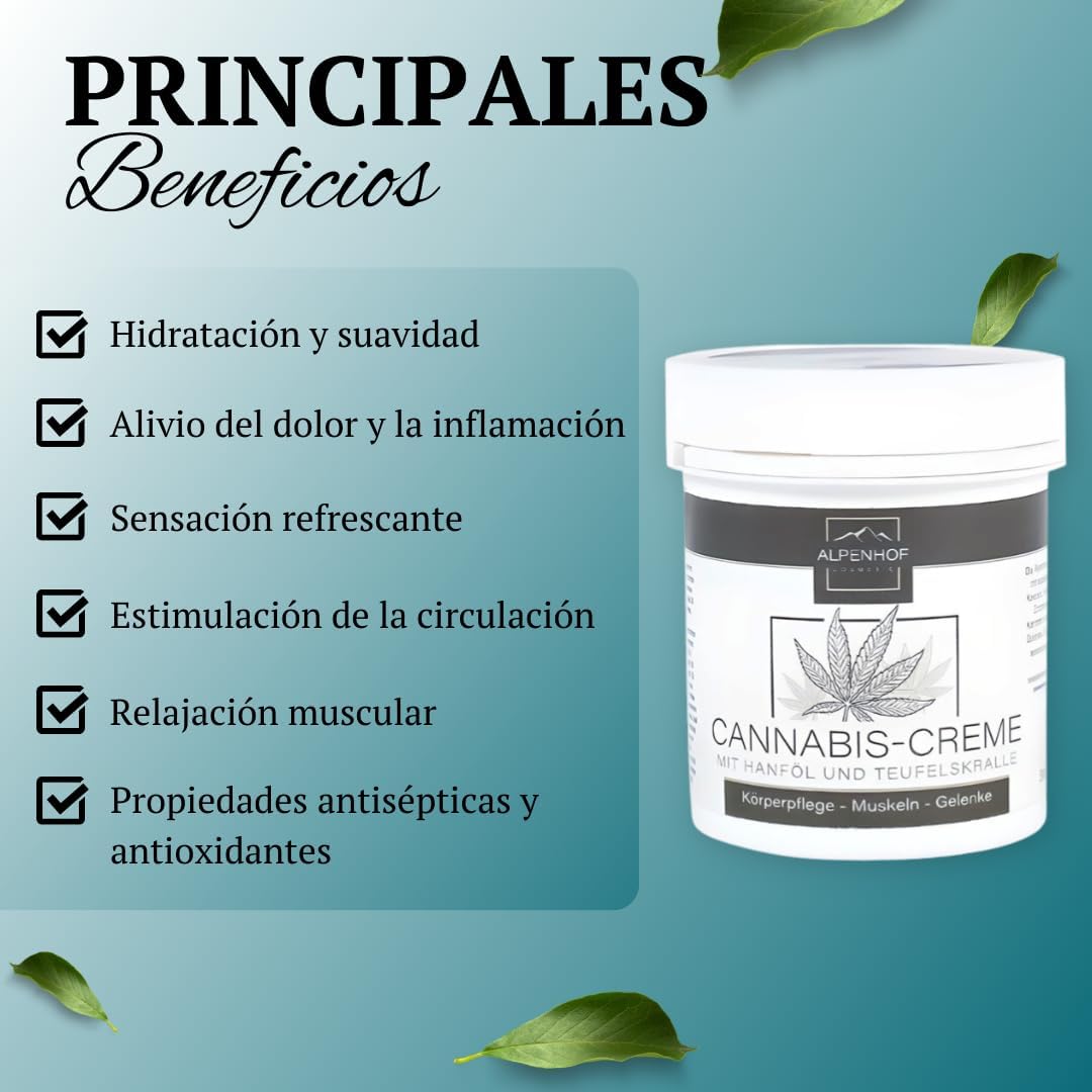 Crema Efecto Calmante con Semilla de Cáñamo de Alpenhof - 125 ml