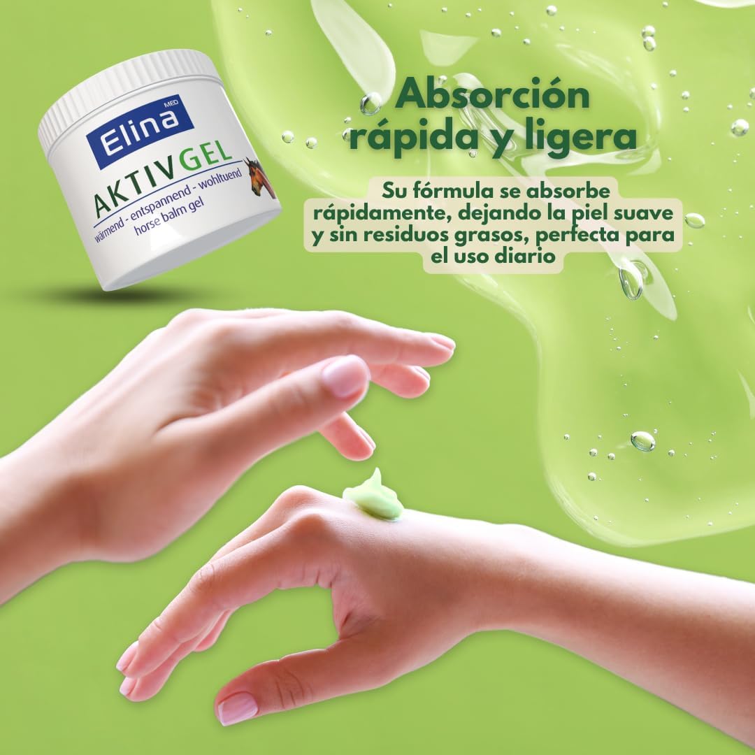 Bálsamo de Caballo Efecto Frio - Gel Árnica - Crema Antiinflamatoria de Elina - 500 ml