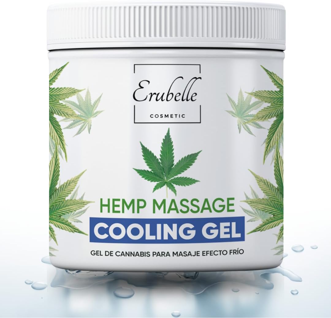 Gel de Cannabis para Masaje Efecto Frío Erubelle - 275 ml