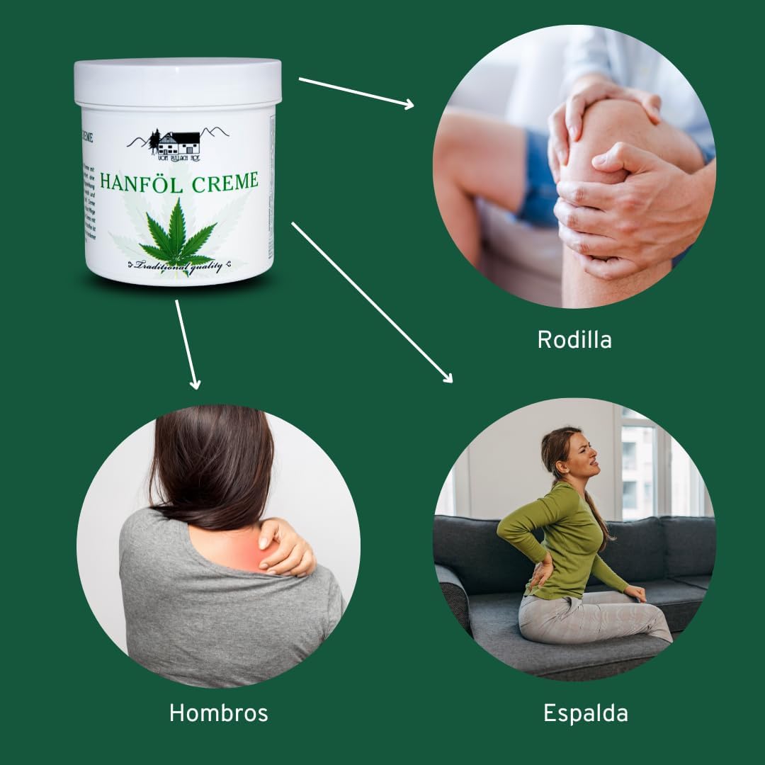 Gel/Crema de Cáñamo Hanföl - Antiinflamatoria y Analgésica - 250 ml
