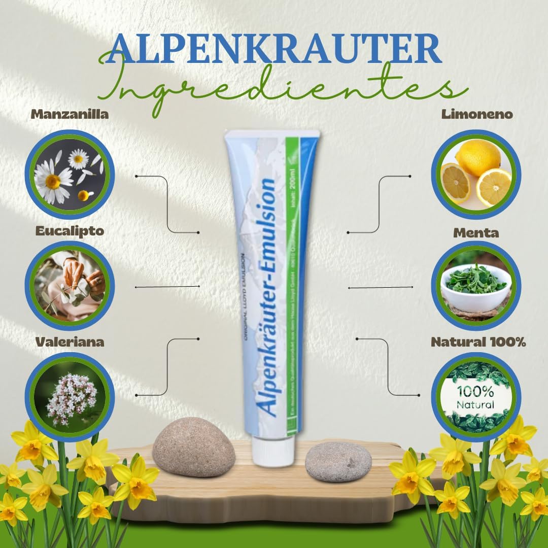 Crema Alpenkräuter Dolores Articulares Efecto Frio - Piernas Cansadas - 200 ml