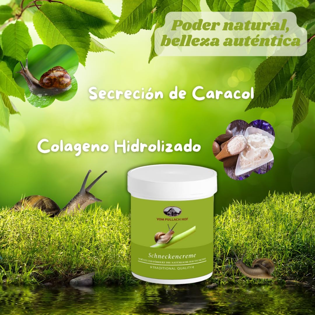 Crema Baba de Caracol - Hidratante Corporal - Aclaradora de Manchas - 150 ml