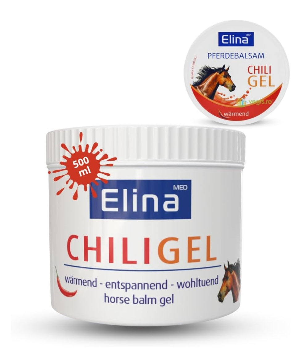 Bálsamo de Caballo Efecto Calor - Gel Árnica - Crema Antiinflamatoria de Elina - 500 ml