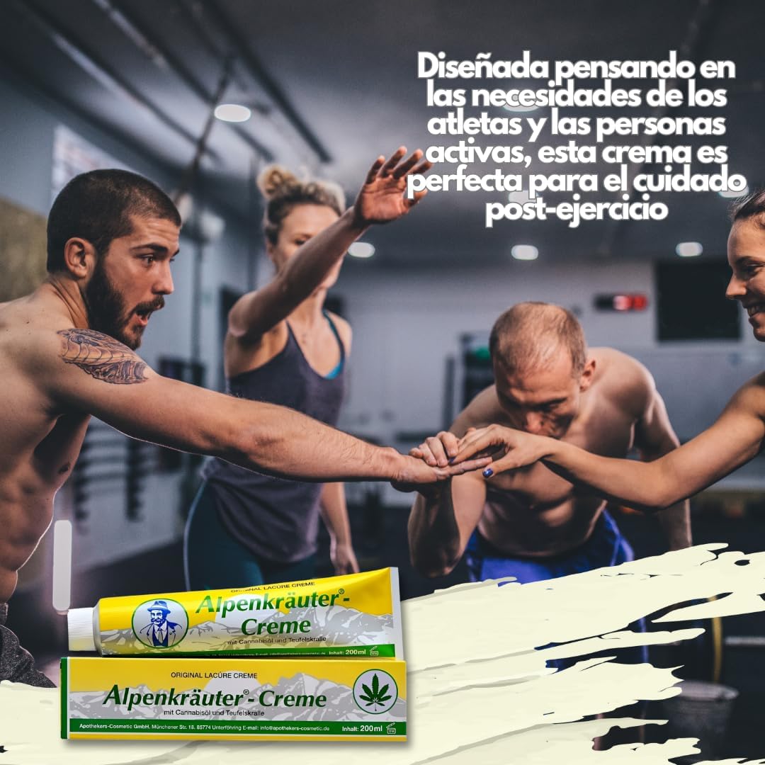 Crema Cáñamo Alpenkräuter - Dolores Articulares con Harpagofito - 200 ml