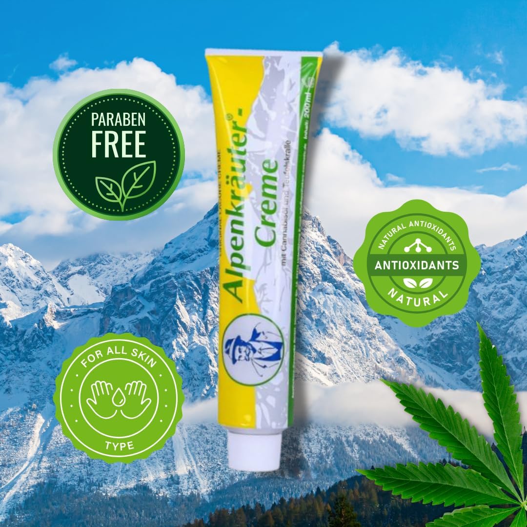 Crema Cáñamo Alpenkräuter - Dolores Articulares con Harpagofito - 200 ml