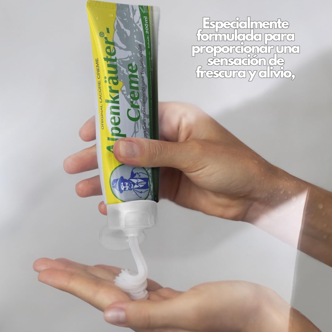 Crema Cáñamo Alpenkräuter - Dolores Articulares con Harpagofito - 200 ml