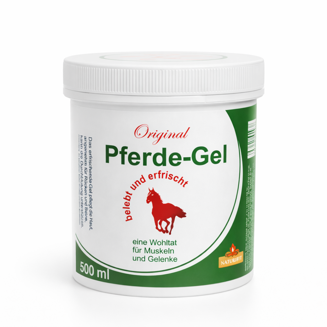 Gel Bálsamo de Caballo 500 ml | Gel Corporal Refrescante con Mentol, Alcanfor y Aceite de Pino | Textura Ligera de Rápida Absorción | Sensación de Frescor para el Cuidado Diario de la Piel