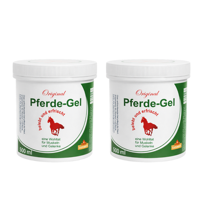 Gel Bálsamo de Caballo 500 ml | Gel Corporal Refrescante con Mentol, Alcanfor y Aceite de Pino | Textura Ligera de Rápida Absorción | Sensación de Frescor para el Cuidado Diario de la Piel