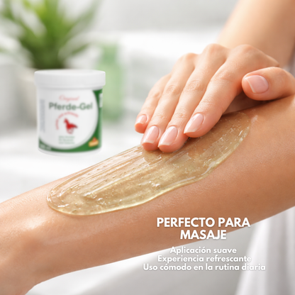Gel Bálsamo de Caballo 500 ml | Gel Corporal Refrescante con Mentol, Alcanfor y Aceite de Pino | Textura Ligera de Rápida Absorción | Sensación de Frescor para el Cuidado Diario de la Piel