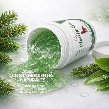 Gel Bálsamo de Caballo 500 ml | Gel Corporal Refrescante con Mentol, Alcanfor y Aceite de Pino | Textura Ligera de Rápida Absorción | Sensación de Frescor para el Cuidado Diario de la Piel