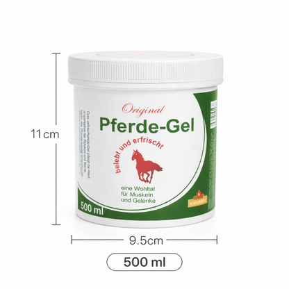 Gel Bálsamo de Caballo 500 ml | Gel Corporal Refrescante con Mentol, Alcanfor y Aceite de Pino | Textura Ligera de Rápida Absorción | Sensación de Frescor para el Cuidado Diario de la Piel