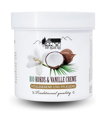 Moisturizing Body Cream with Coconut and Vanilla Extract - 250 ml