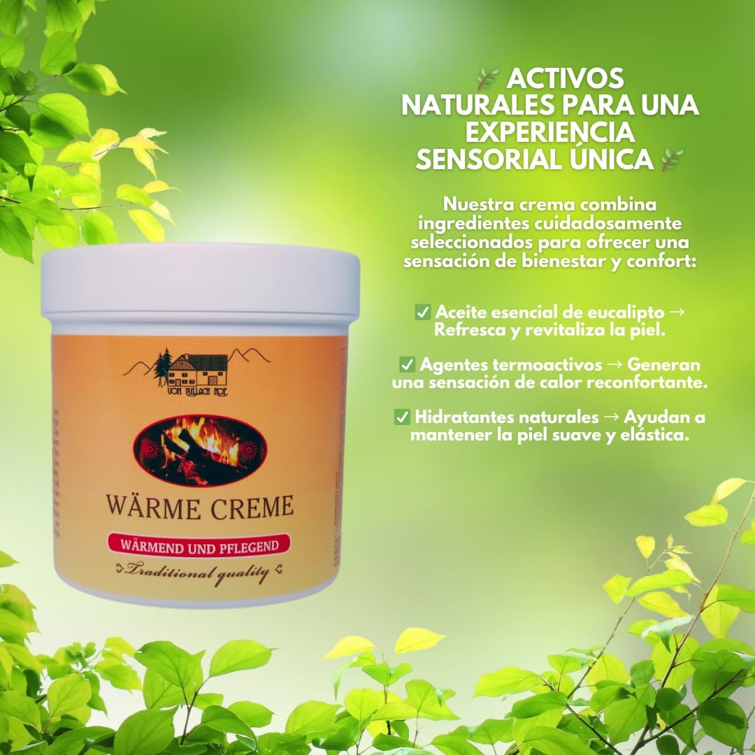 Crema Hidratante Muscular Efecto Térmico con Eucalipto - 250 ml